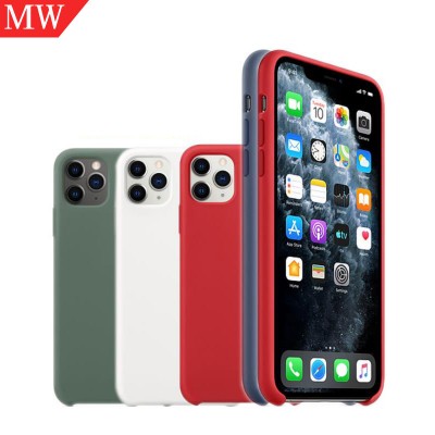 Wireless Charging Ultra-thin Original Rubber Liquid Silicone Case For iPhone 11 Pro Max